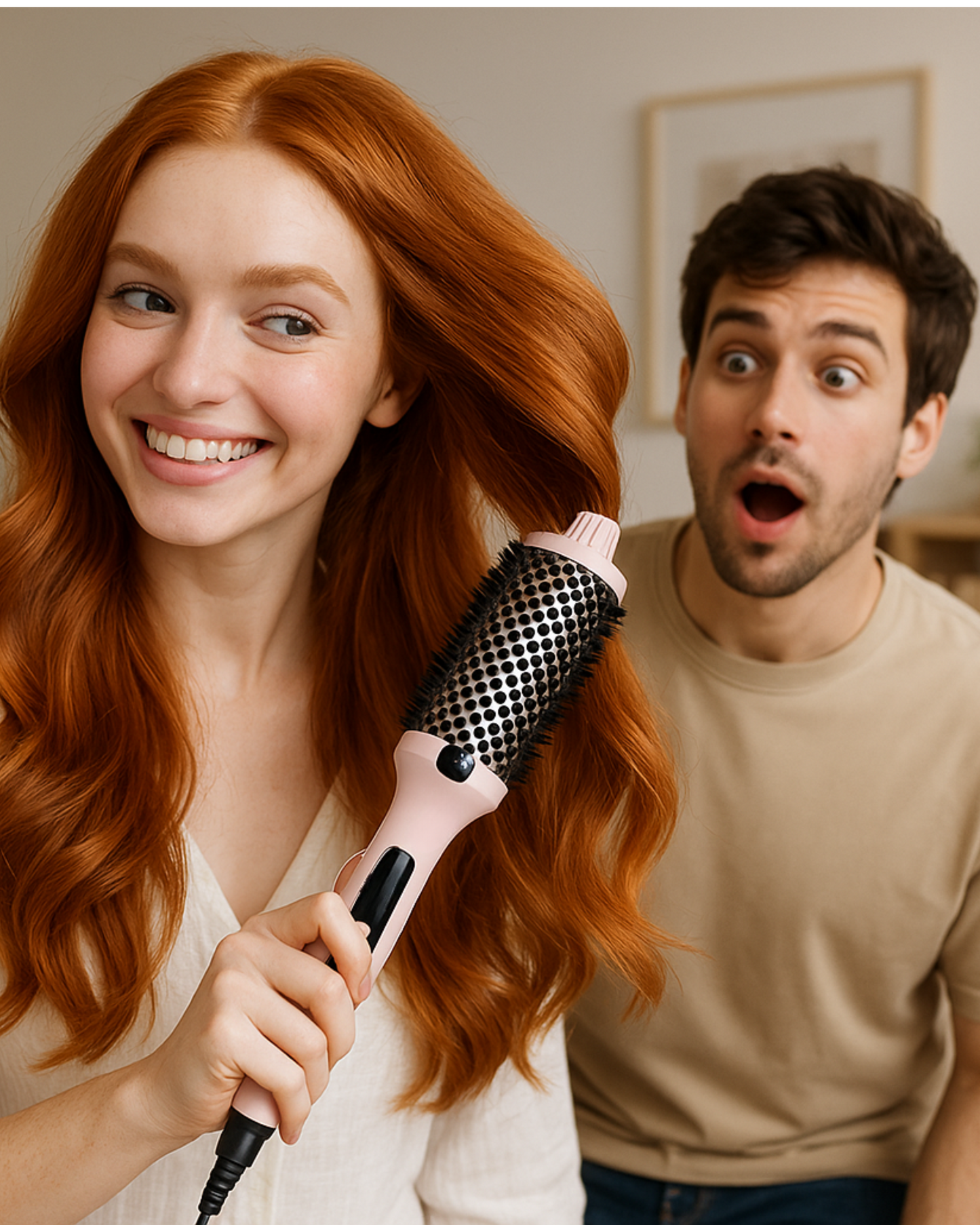GlowBrush™ – Cepillo Rizador 3 en 1 con Brillo Iónico
