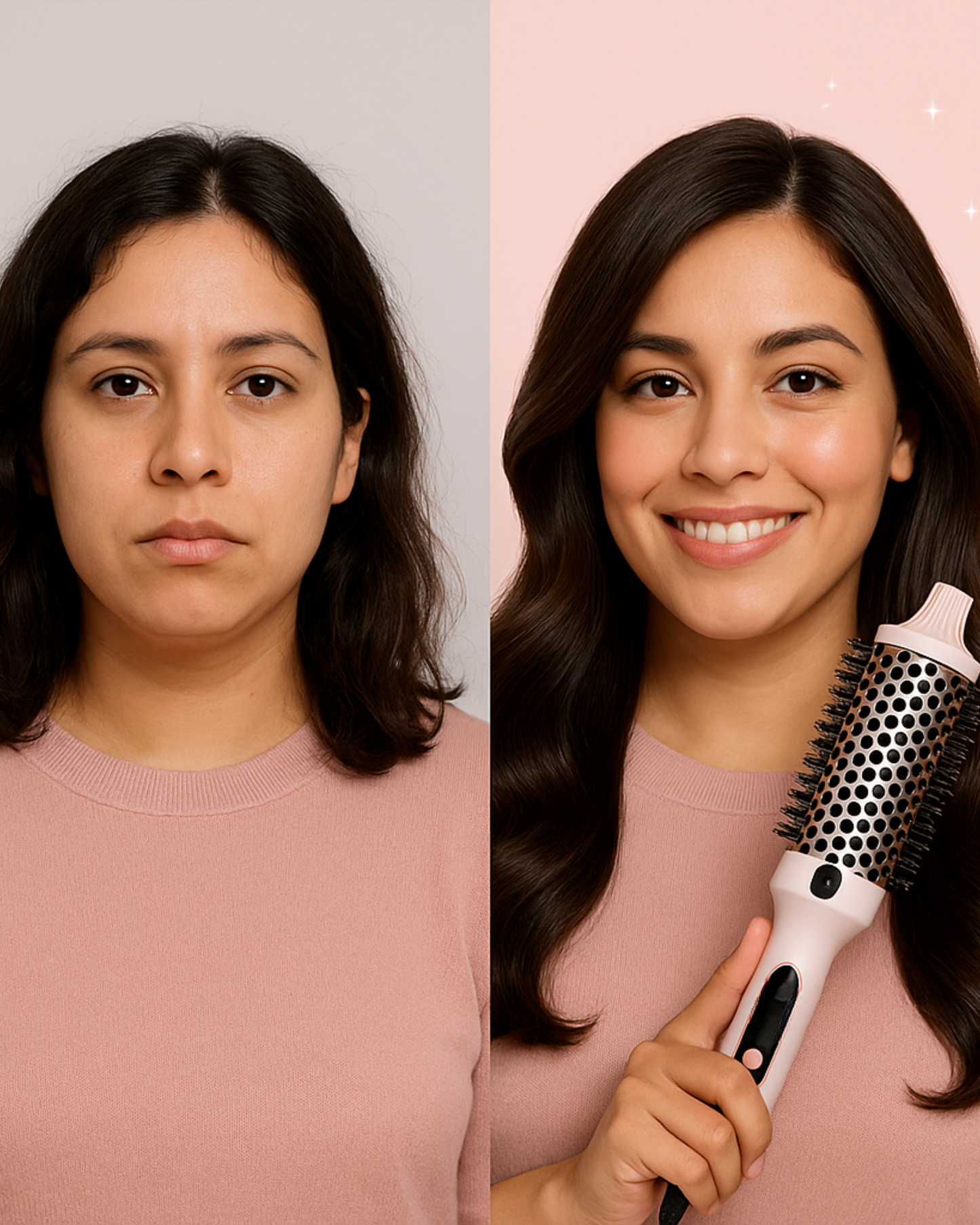 GlowBrush – Cepillo Rizador 3 en 1 con Brillo Iónico
